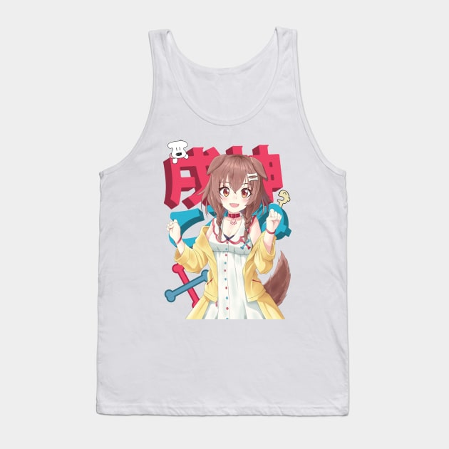 Hololive JP - Inugami Korone Tank Top by naderu